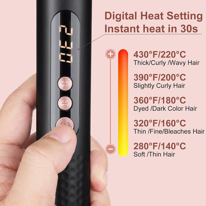 Lockenstab 3 in 1, Lockenstäbe Curling Iron Set mit 3 austauschbaren Keramik Lockenstab 9-32mm für G