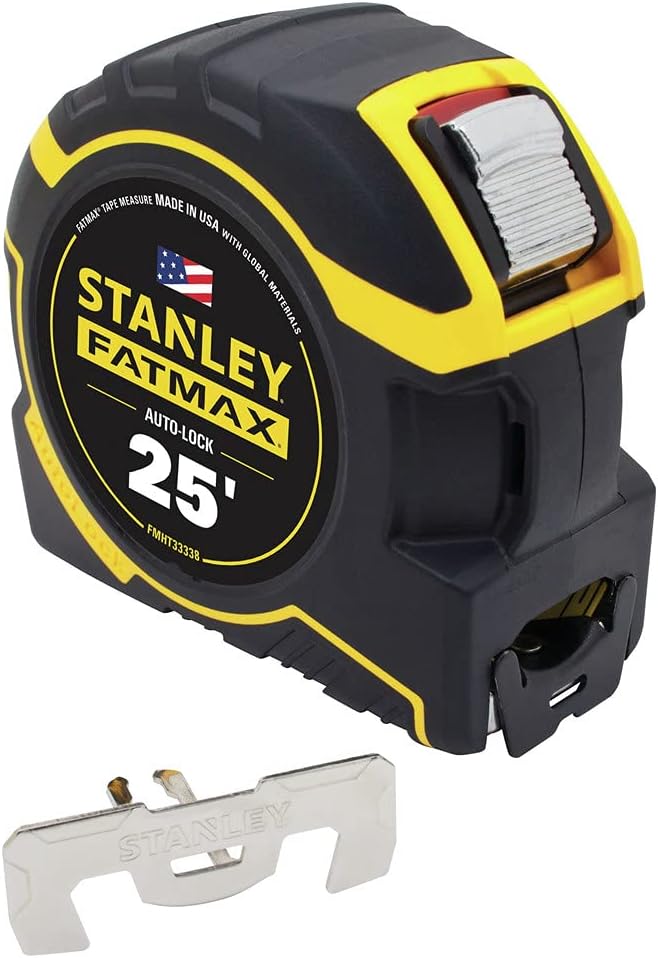 STANLEY Massband, automatische Verriegelung, 6,5 m (FMHT3338L) 25', gelb 3.4 m