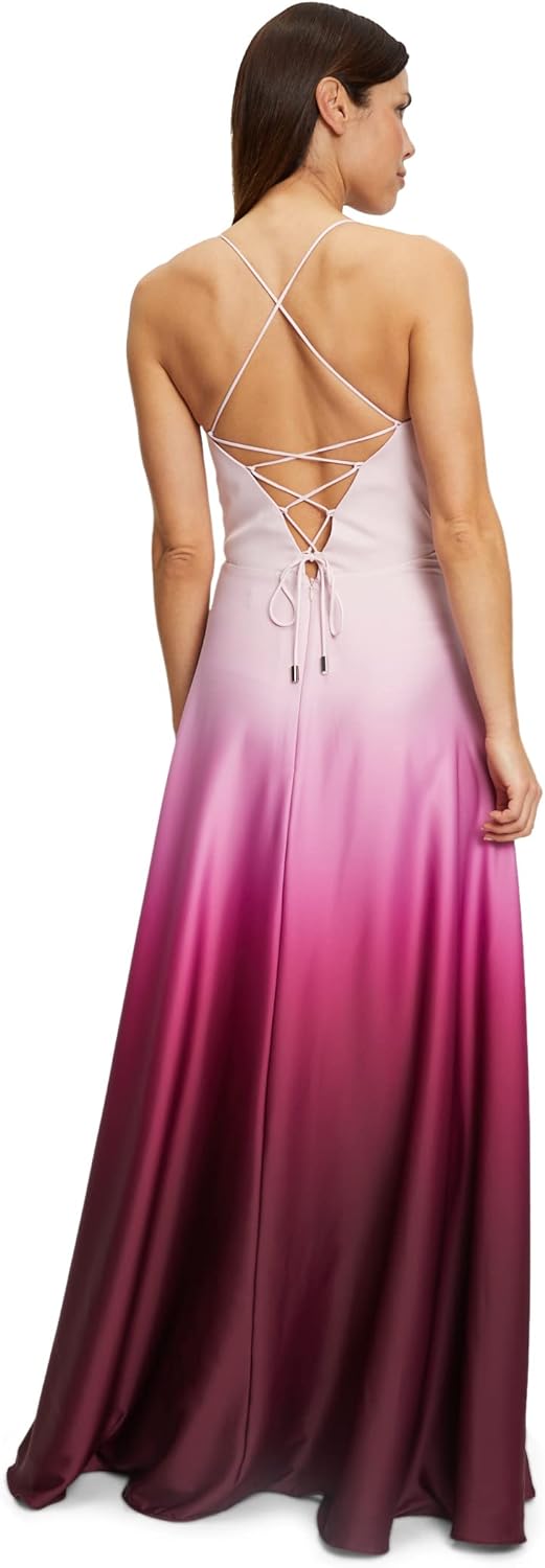 Vera Mont Damen Kleid 42 Pink/Dunkelrot, 42 Pink/Dunkelrot