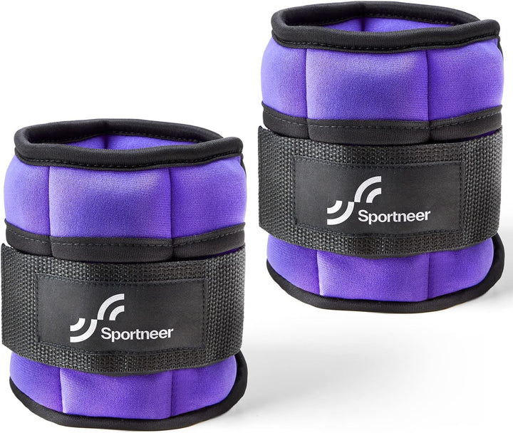 Sportneer Verstellbare Gewichtsmanschetten für Füsse oder Handgelenke, 0,7–3 kg pro Knöchel, 1,4–6 k
