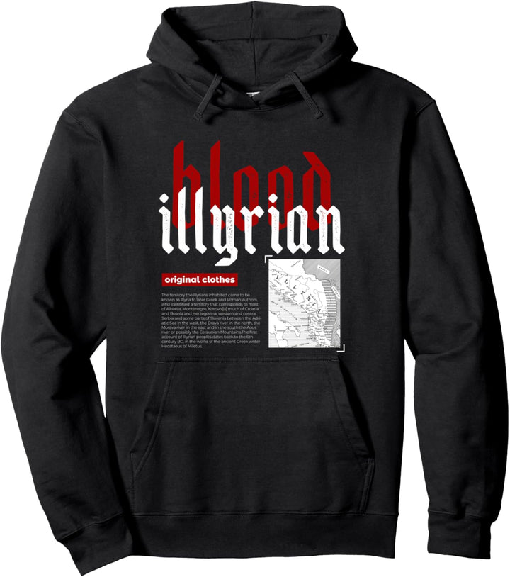 Albanian land and blood Pullover Hoodie