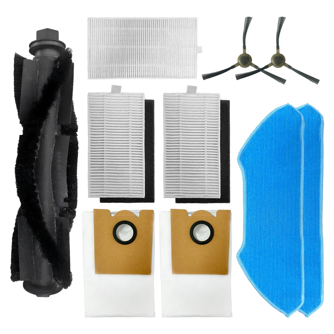 (10 Stück) M2 Pro Ersatzteile für Lefant M2S Pro Roboterstaubsauger, 1 Walzenbürste, 2 Seitenbürsten