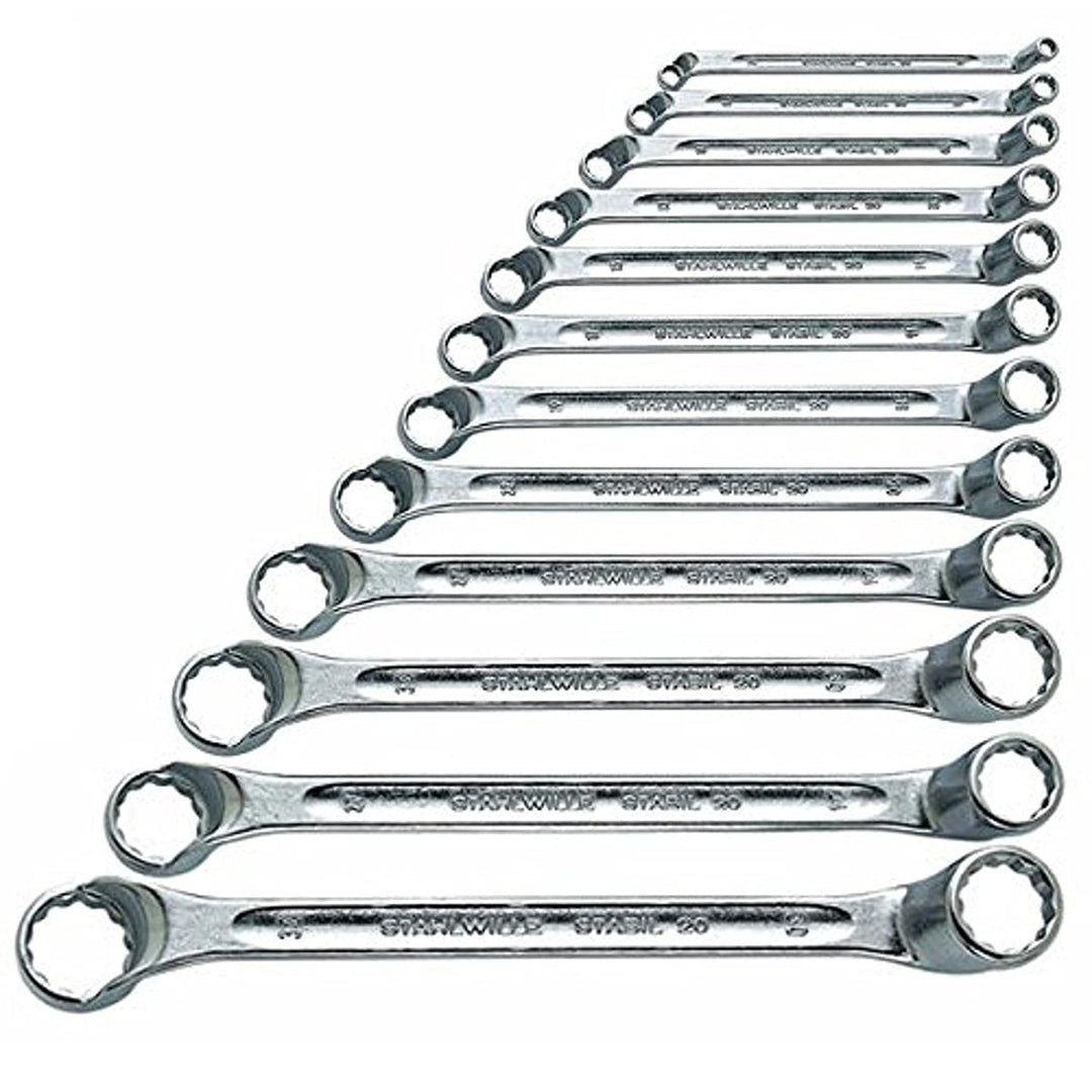 STAHLWILLE STABIL Nr. 20/12 l Doppelringschlüssel Set 12-tlg. (6-32 mm)l tiefgekröpftl extrem belast