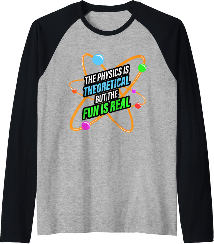 Physik Nerd Wissenschaft Atom - Physiker Raglan