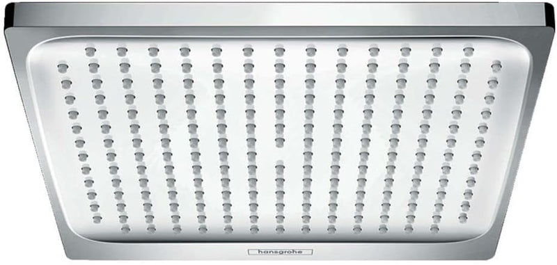 hansgrohe Crometta E Duschkopf, Kopfbrause wassersparend, 240 mm, Chrom Chrom eckig 1 wassersparende