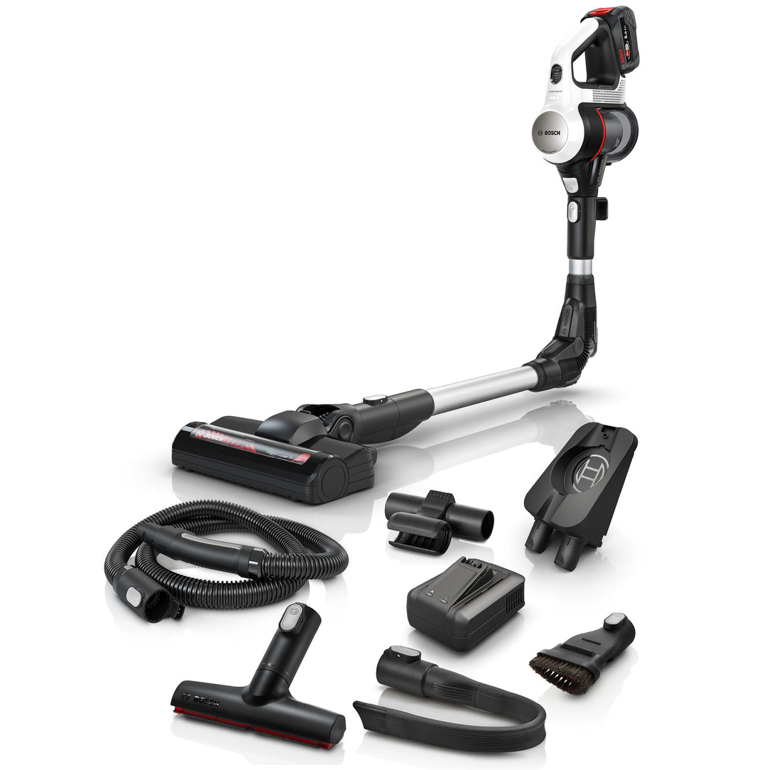 Bosch Akku-Staubsauger Unlimited 7 BSS715CARP, kabellos, Knickrohr, Hygiene-Filter, 10 Jahre Motorga