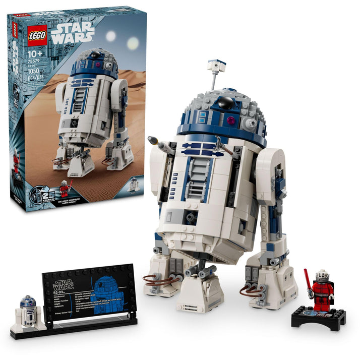 LEGO Star Wars R2-D2 Brick Built Droid Figure, Collectible May The 4th Toy with Exclusive 25th Anniv