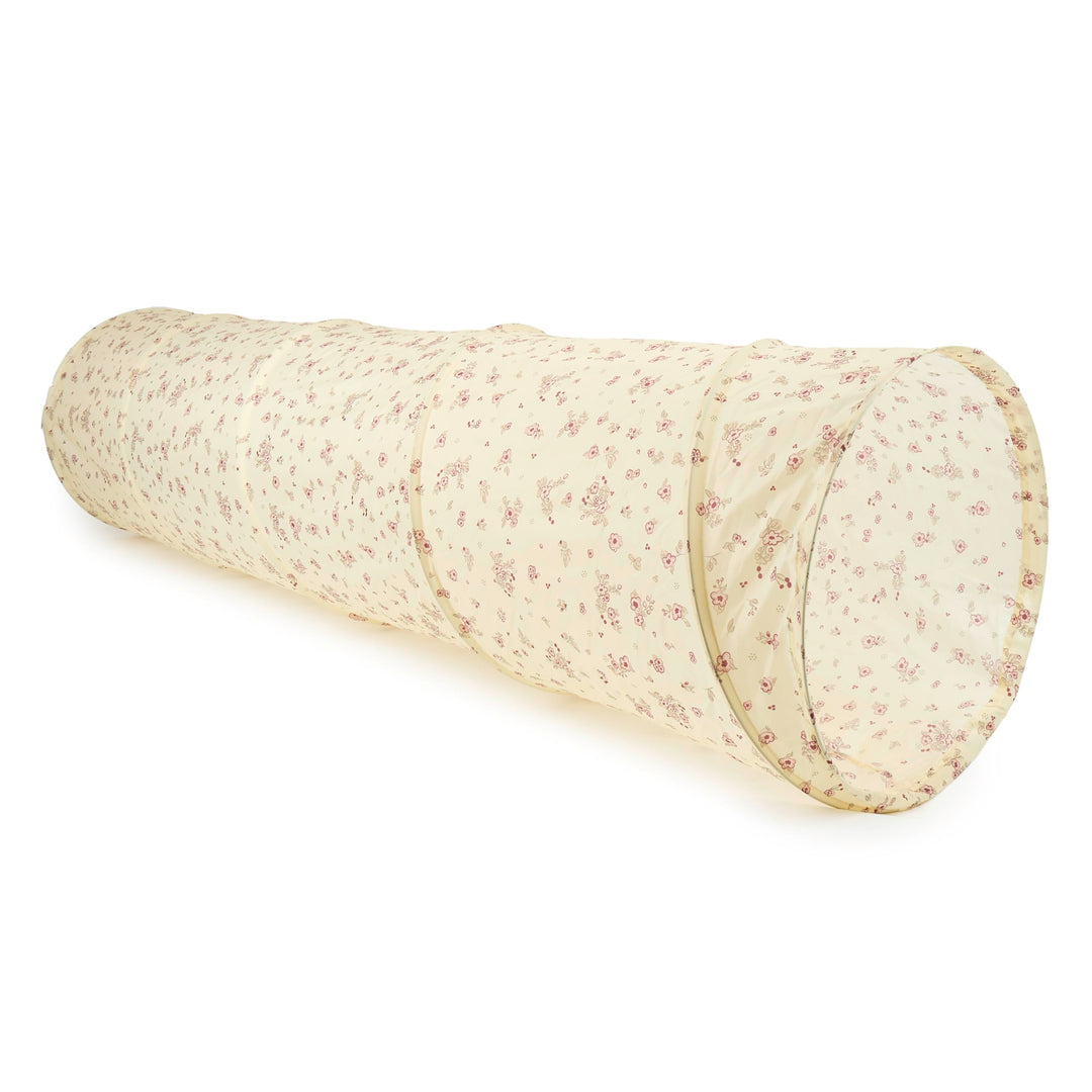 Bieco Pop Up Spieltunnel Vintage Flowers Krabbeltunnel ab 1 Jahr | 180 x 46cm | Spieltunnel Kind und