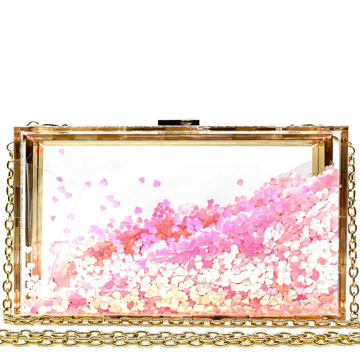 JeVenis Transparente Abendtaschen Transparente Kupplung Klarer Geldbeutel Clear Clutch Acryl Durchsi