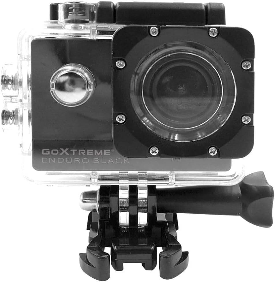 GoXtreme Enduro Black Action Kamera (4K, Real 2, 7K@30fps, FullHD bis 60fps, inkl. Fernbedienung, 2"