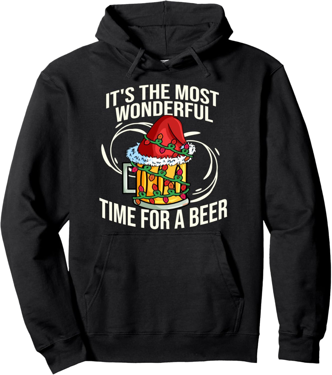 Bier Biertrinker Lustig Ugly Christmas Weihnachten Fun Pullover Hoodie