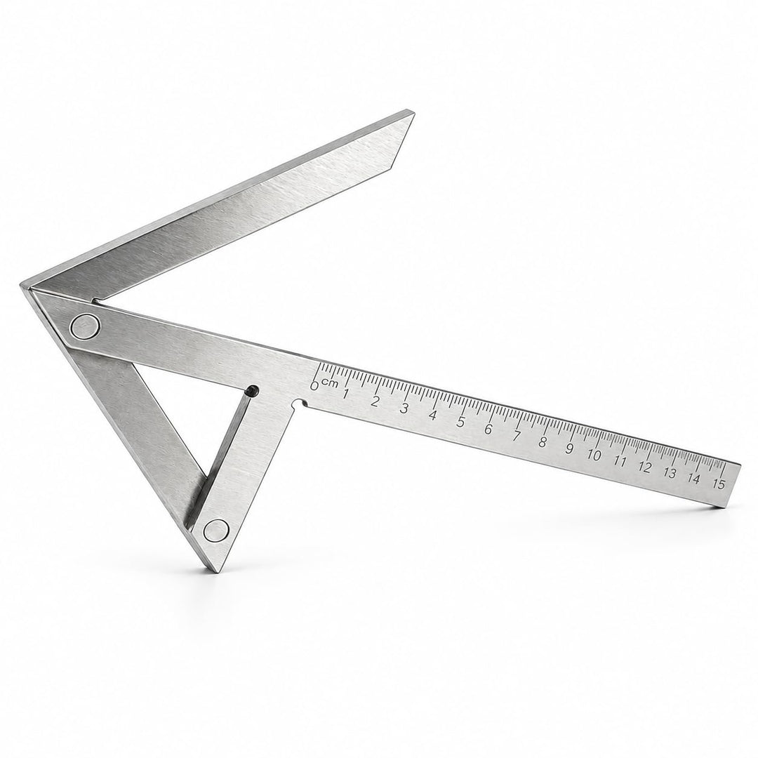 150 X 130 mm Zentrierwinkel Mittenfinder, Mittelmarkierungslehre Winkelmessgerät Zentrierwinkelsuche