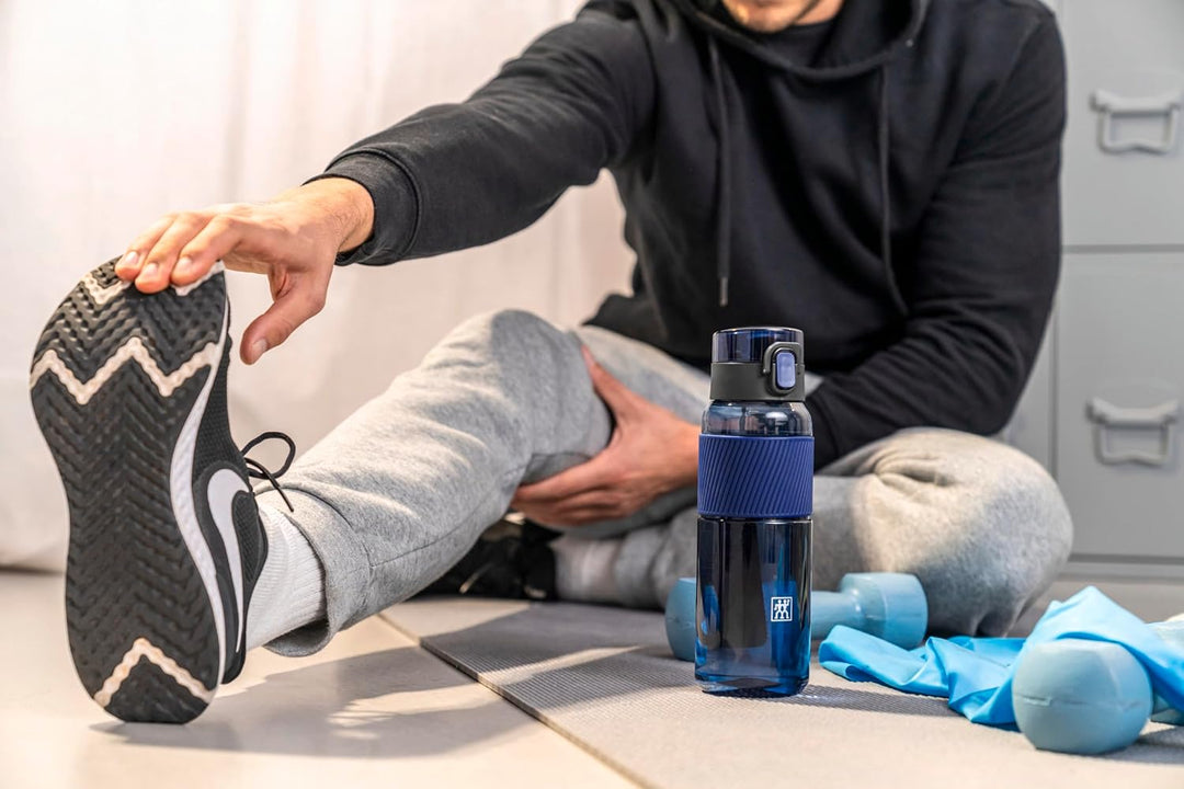 Zwilling Trinkflasche 680 ml, BPA-frei, Wasserflasche für Fitness, Freizeit und Büro, Sportflasche a