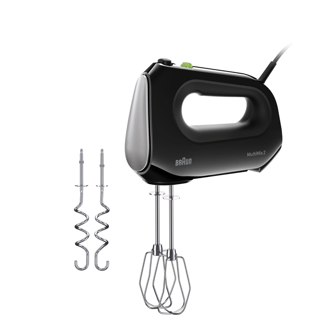 Braun Household MultiMix 2 HM2110BK Handmixer - Handrührgerät mit 4 Geschwindigkeitsstufen plus Turb