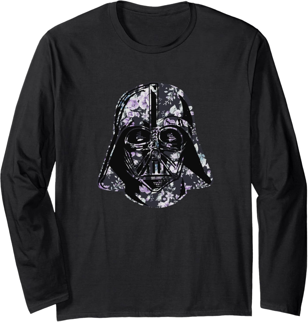 Star Wars Darth Vadar Floral Helmet Langarmshirt