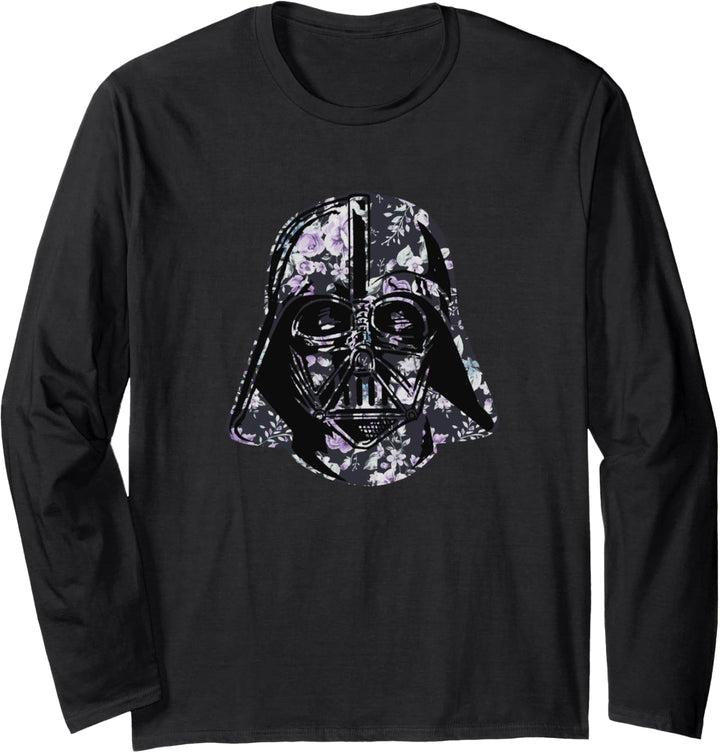 Star Wars Darth Vadar Floral Helmet Langarmshirt