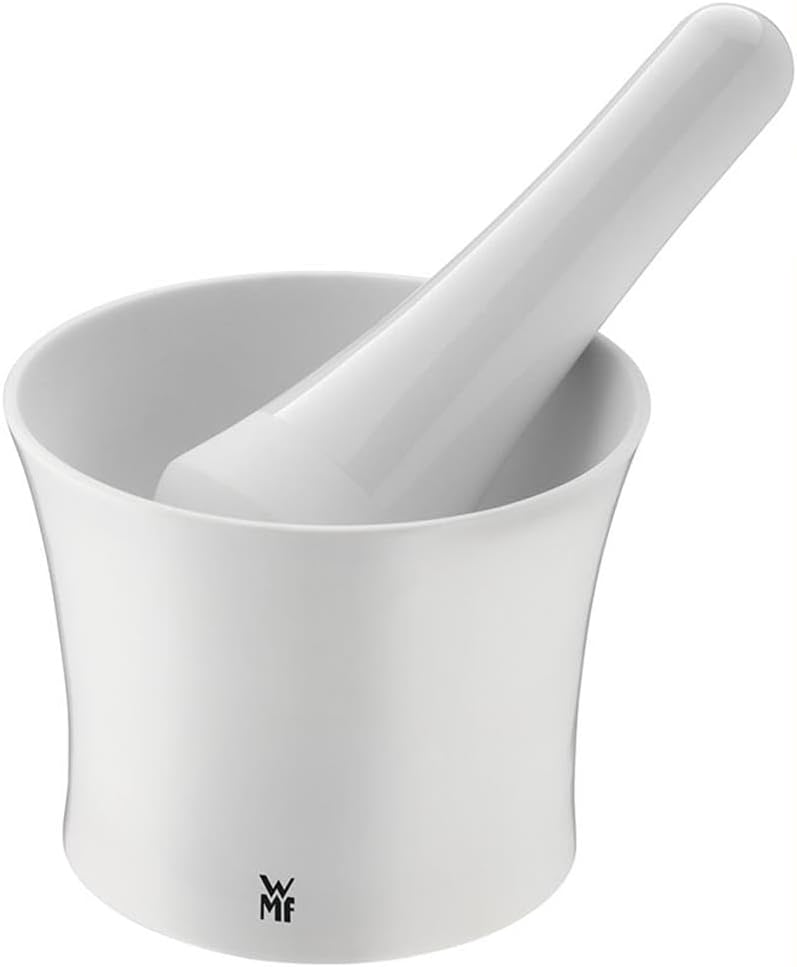 WMF Gourmet Mörser mit Stössel 12 cm, Gewürzmörser klein, Porzellan, spülmaschinengeeignet