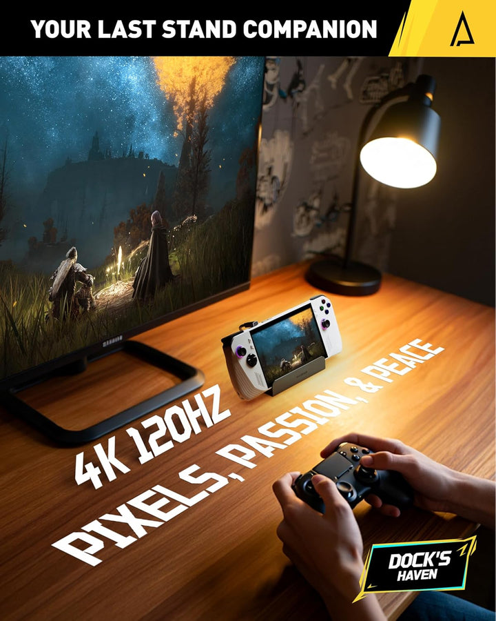 Maxonar 6-in-1 Rog Ally X Dock with HDMI 2.1 (4K@120Hz)- für ASUS ROG Ally X,ROG Ally,Steam Deck OLE
