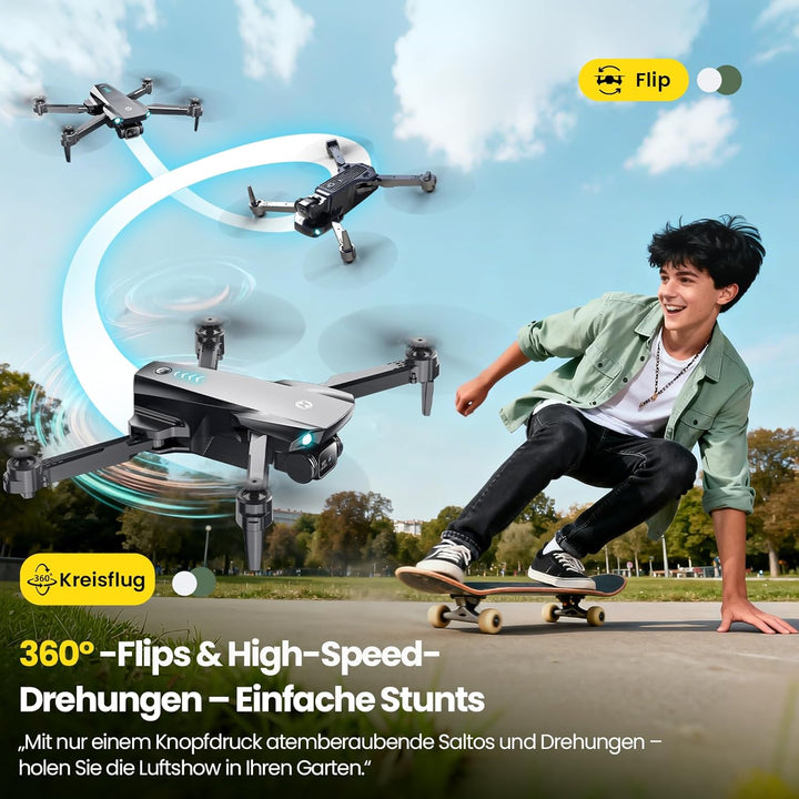 Holy Stone HS290 faltbare Drohne mit Kamera 1080P für Anfänger&Kinder, Quadcopter mit Optischem Flus