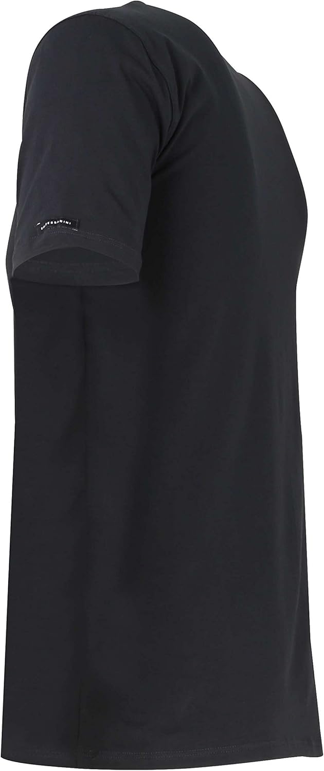 Baldessarini Herren T-Shirt weiss Uni 2er Pack, XXL Schwarz