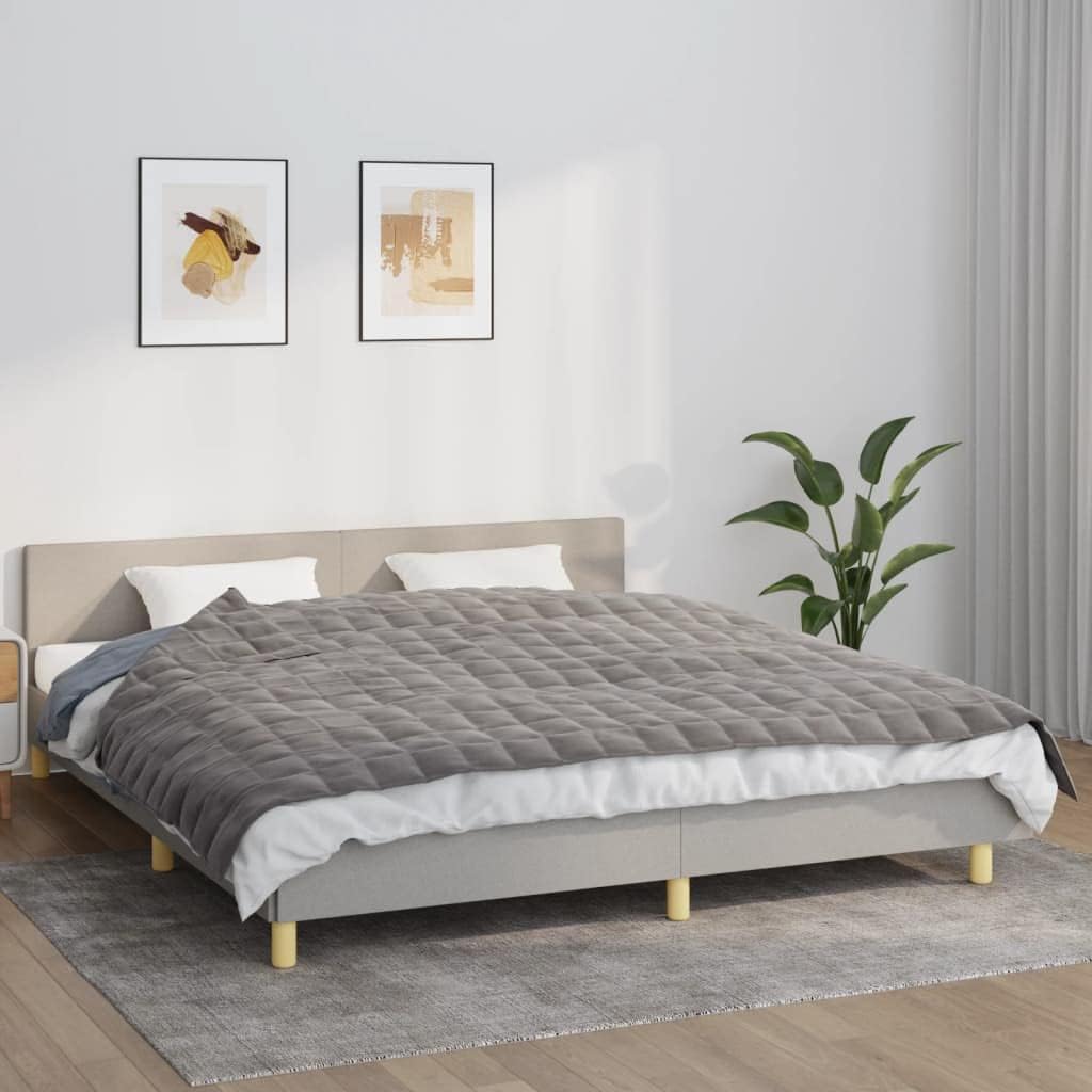 Revera Gewichtsdecke grau 155 x 220 cm 11 kg Stoff
