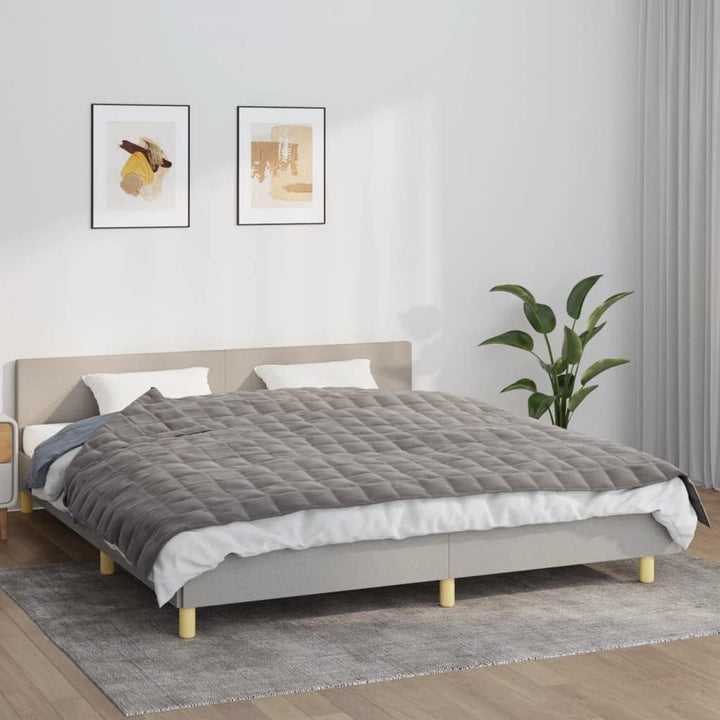 Revera Gewichtsdecke grau 155 x 220 cm 11 kg Stoff