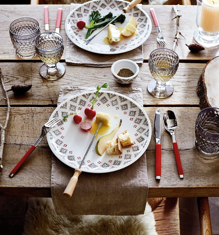 Villeroy und Boch - S+ Cranberry Tafelbesteck, 30 tlg., für bis zu 6 Personen, Edelstahl/Silikongrif