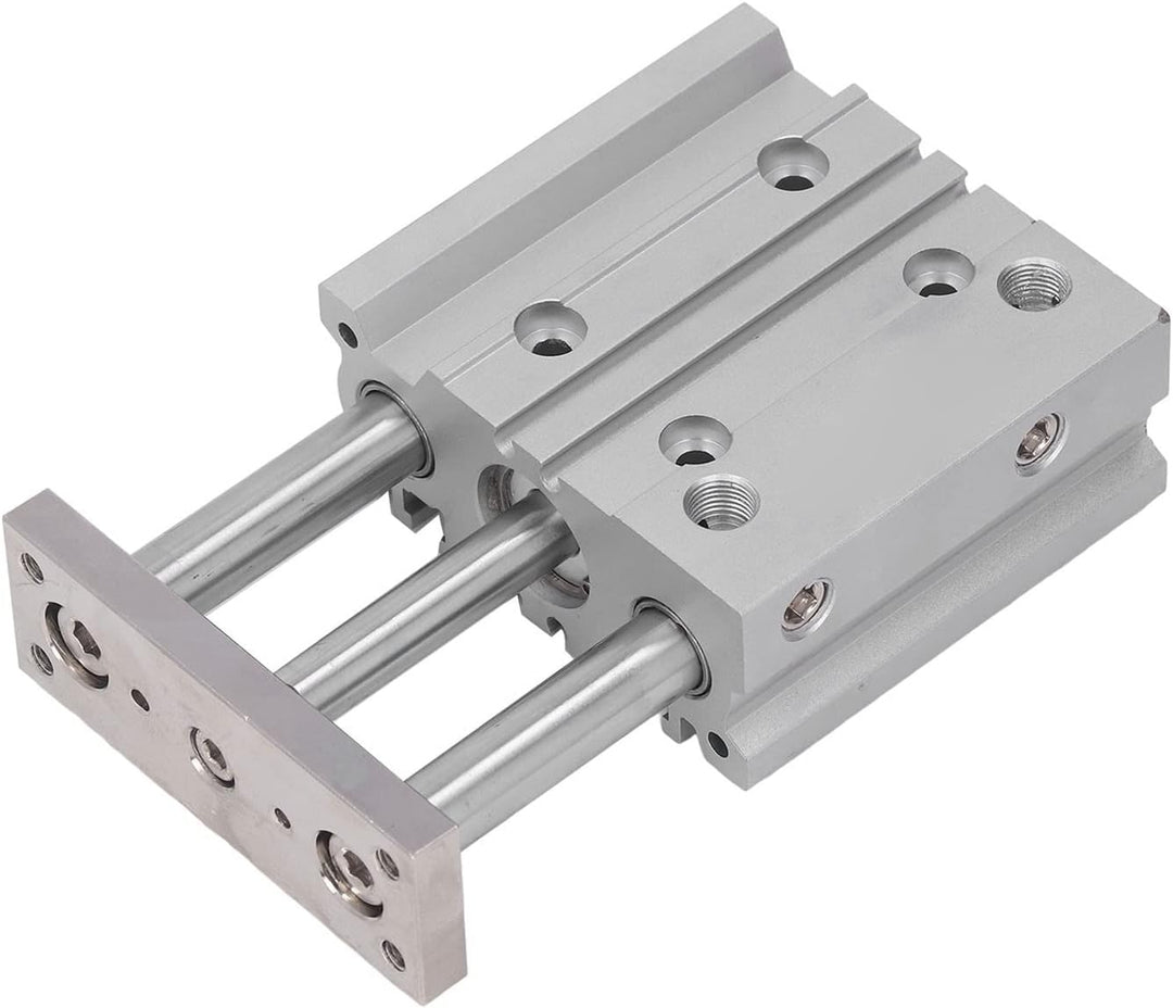 Luftzylinder Pneumatisch 3 Stangen Aluminiumlegierung 20 Mm Bohrung 40 Mm Hub Dual Action PT1/8