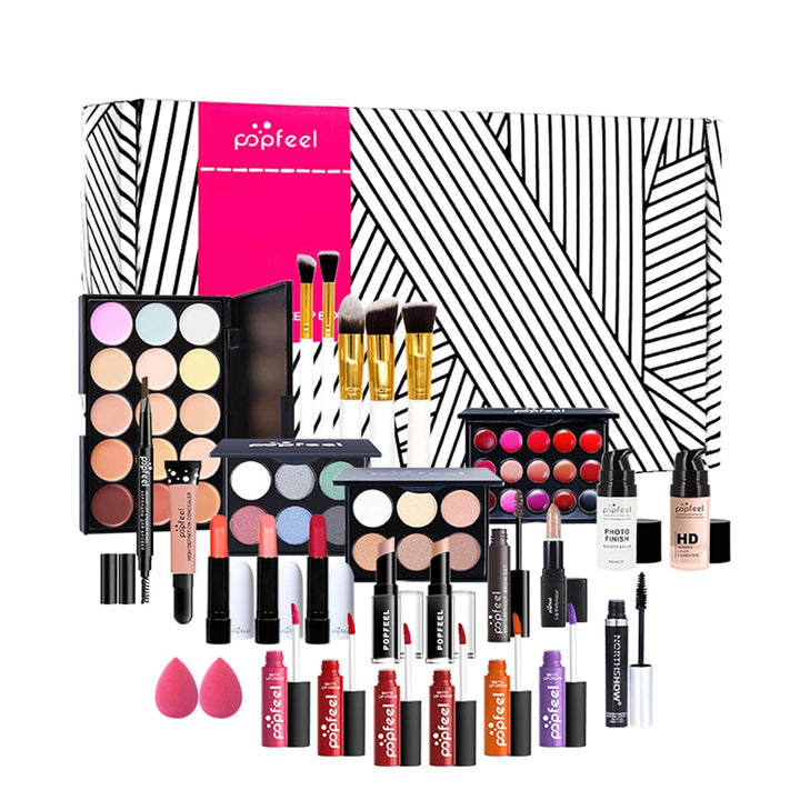 Professionelles Make-up Sets, MKNZOME 26 Stück Schminkkoffer Schminkset Frauen Schminke Set Damen Ma