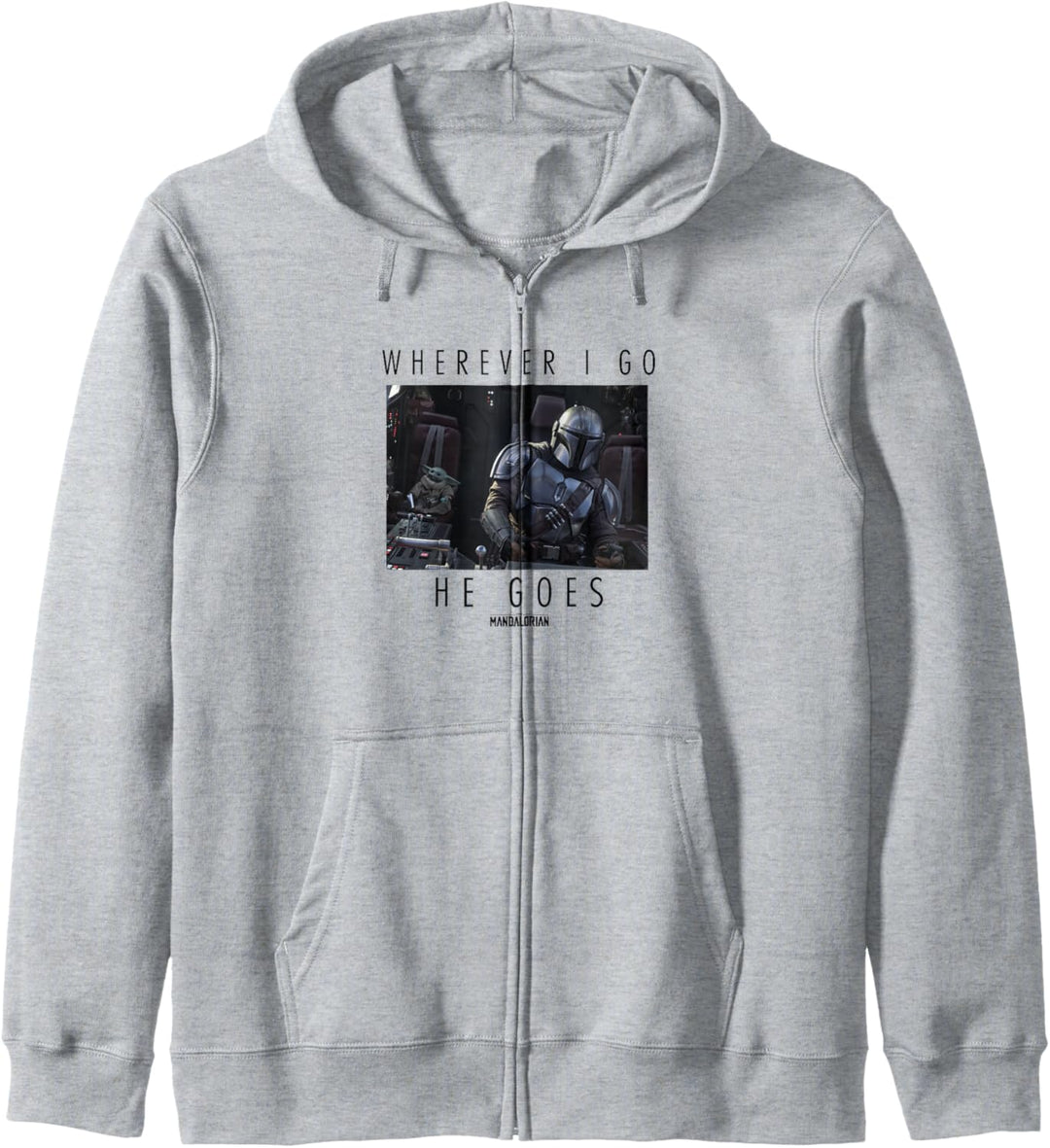 Star Wars: The Mandalorian The Child Wherever I Go He Goes Kapuzenjacke