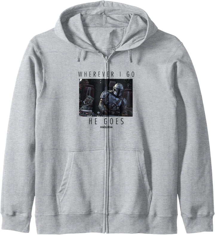 Star Wars: The Mandalorian The Child Wherever I Go He Goes Kapuzenjacke