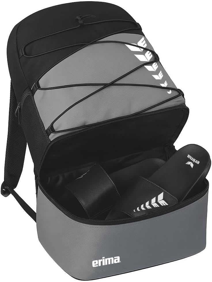 Erima Six Wings Rucksack F Ohne Geschlecht Einheitsgrösse Slate Grey/Schwarz, Einheitsgröß