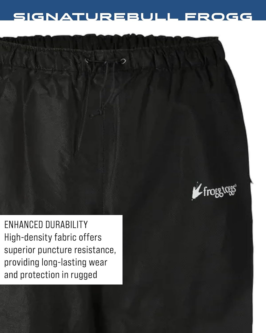 frogg toggs Herren Regenbekleidung Bull Frogg Waterproof Rain Pant, S Schwarz