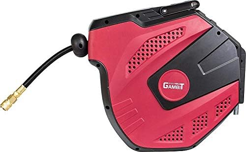 GAMBIT TOOLS Druckluft-Schlauchaufroller DLS 15, 15 m, 1/2 Zoll, 20 bar, Automatische Aufwicklung, 1
