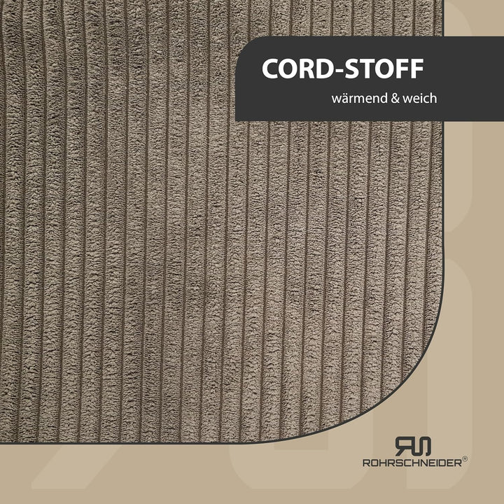 Rohrschneider Katzenbett Cordstoff mit Spielkugelset (Taupe, breiter Cordstoff) Taupe breiter Cordst