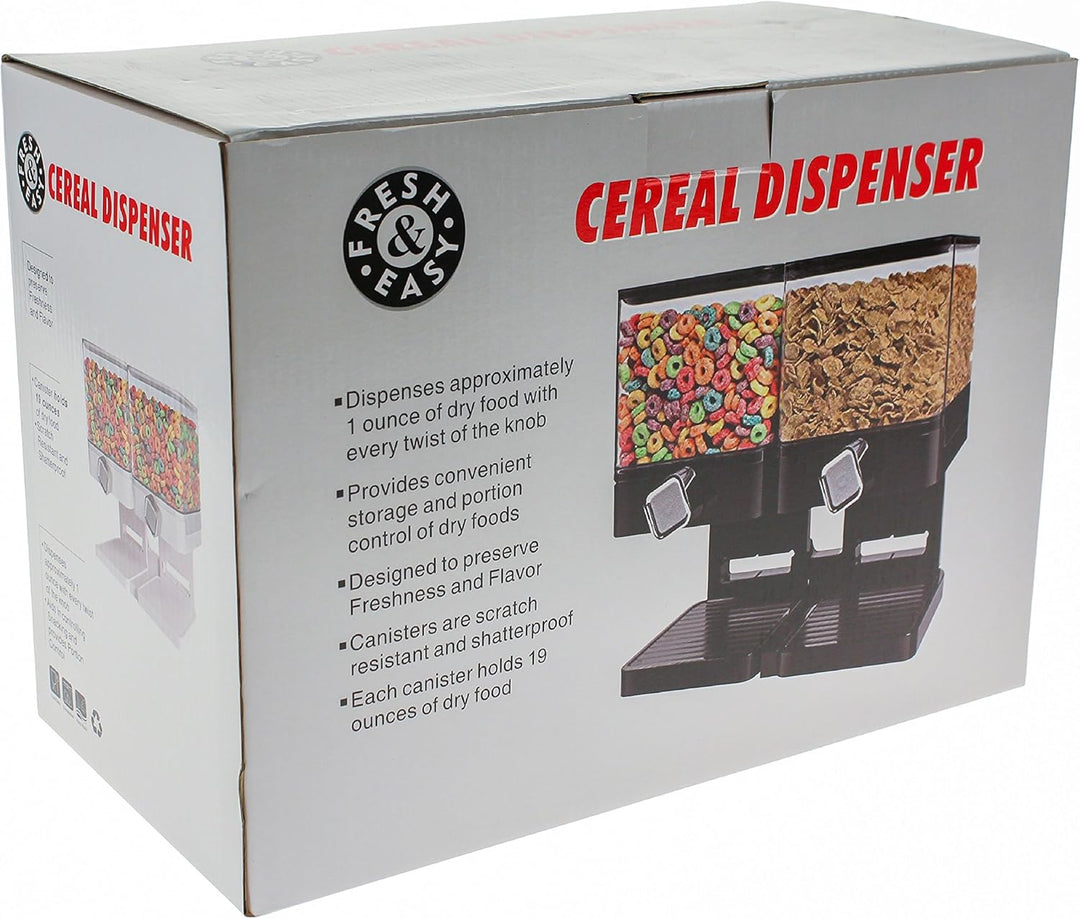 United Entertainment - Müslispender/Cerealienspender/Cornflakesspender/Doppel-Spender für Müsli, Cor