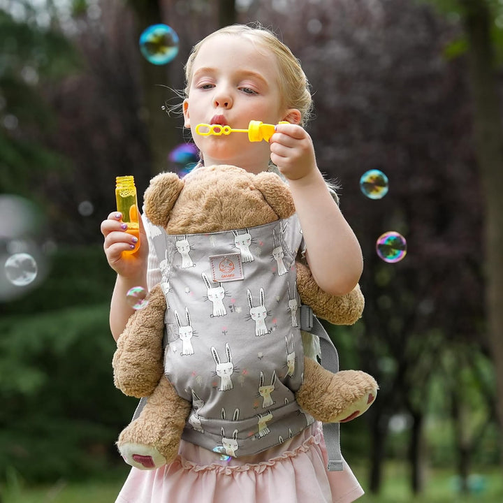 GAGAKU Puppentrage Babytrage Puppe Zubehör ab 3 Jahre, Kinder 1Puppentrage Kleinkind Puppen Trage Ba