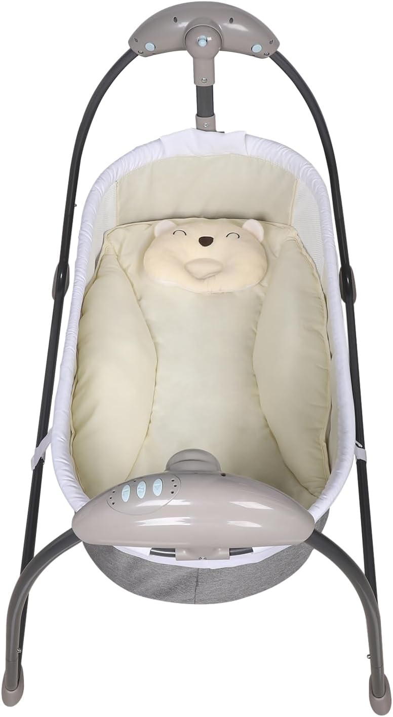Elektrische Babywiege mit Schaukelfunktion tragbares Schaukelbett für Babys zum Einsatz zu Hause und