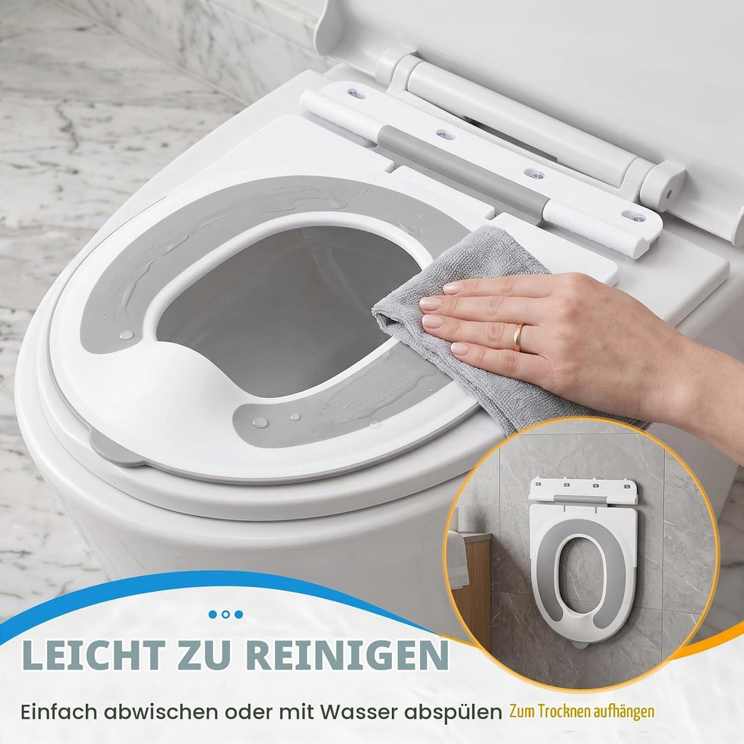 Orzbow Toilettensitz Kinder, Klapp-Kinder Toilettensitz, Grau, Grau