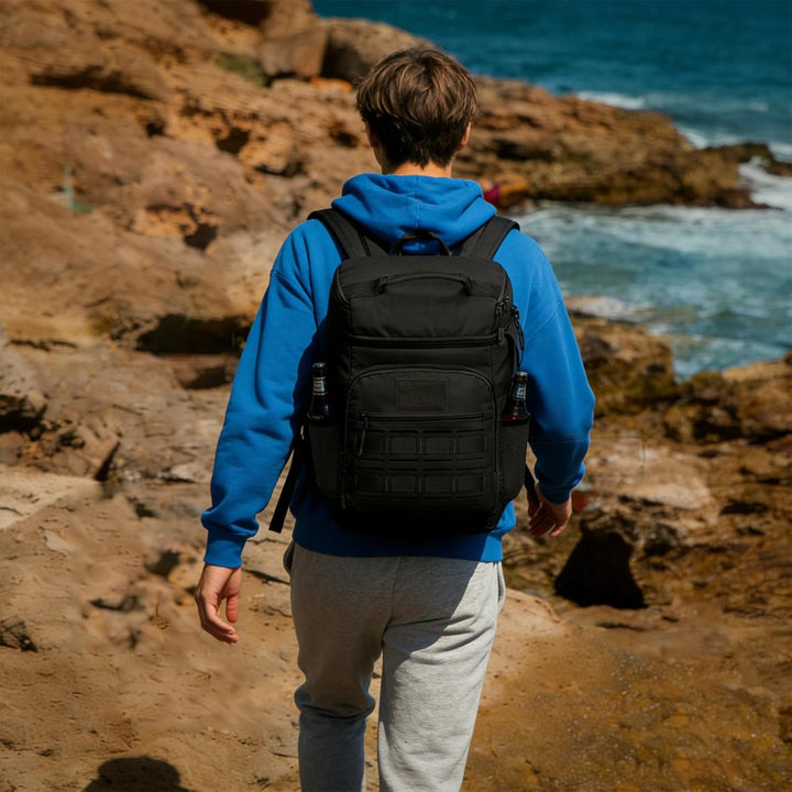 Kühlrucksack 25L Taktischer Kühltasche Rucksack Isolierte Auslaufsicher Kühl Thermo Rucksack mit Fla