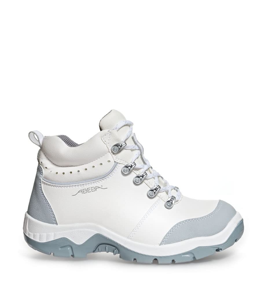 ABEBA 2172 ANATOM Stiefel, S2, SRC, Weiss/Grau, Grösse 44 44 EU, 44 EU