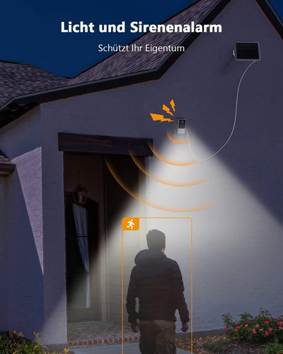 Imou 2.5K 4MP Überwachungskamera Aussen AussenAkku mit Solarpanel, WLAN IP Kamera Outdoor, Personene