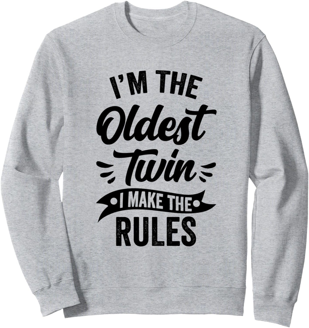 Lustiges Grosser Zwilling Zwillingsschwester Zwillingsbruder Sweatshirt