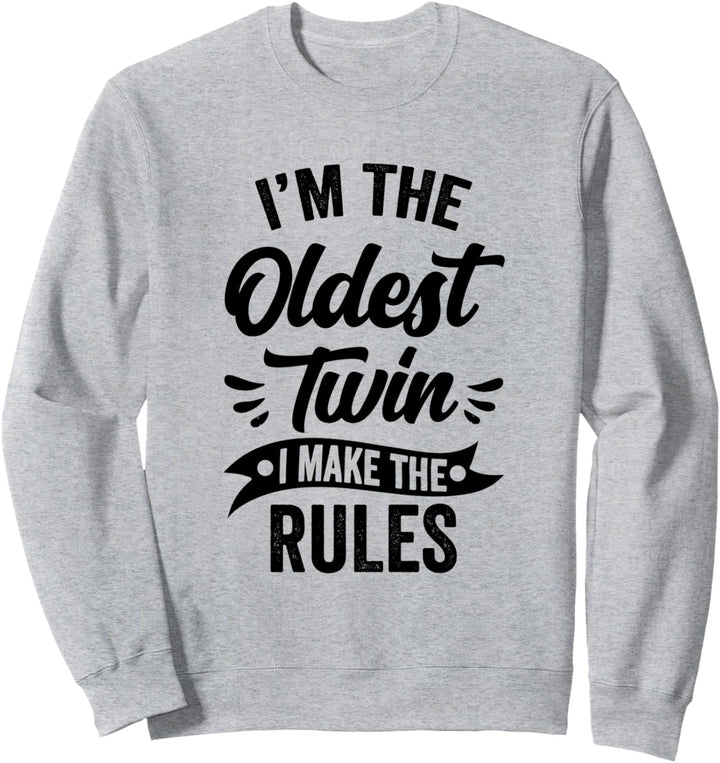 Lustiges Grosser Zwilling Zwillingsschwester Zwillingsbruder Sweatshirt