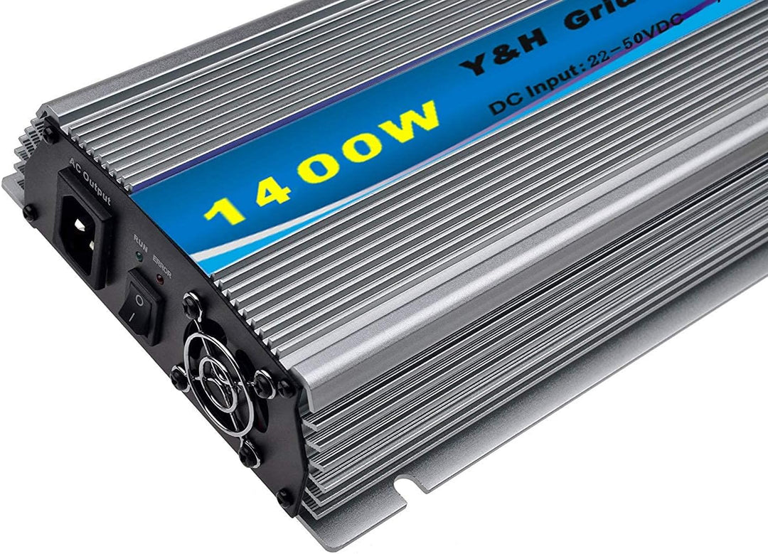 Y&H 1400 W MPPT Netzwerk-Wechselrichter reine Sinuswelle DC30-45 V auf AC220 V Ausgang reiner Anschl