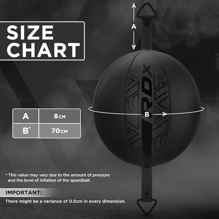 RDX Boxen Doppelendball, 70CM Reflex Speed Ball mit 48" dehnbarer Bungee Schnur Hängend, Punchingbal