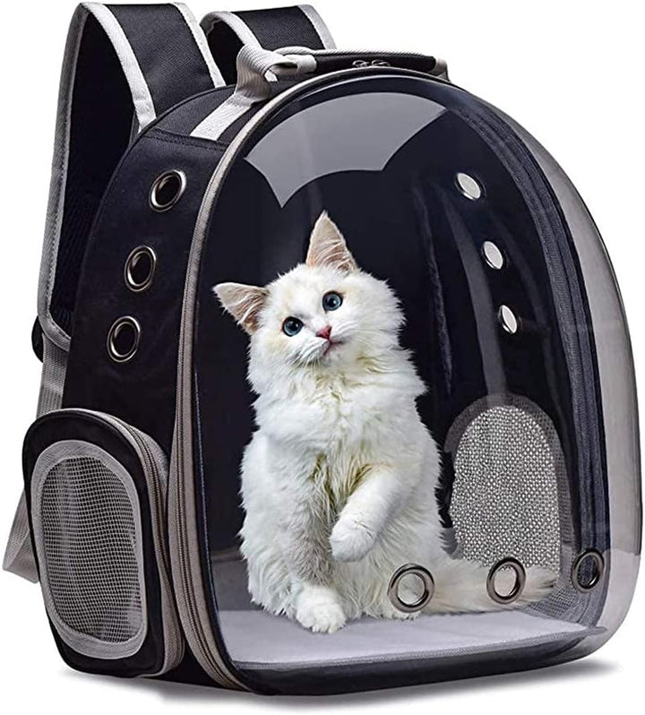 Hoogtecly Katzerucksack mit Vornes Transparentes Fenster, Katze Rucksack Tragbar Transportrucksack T