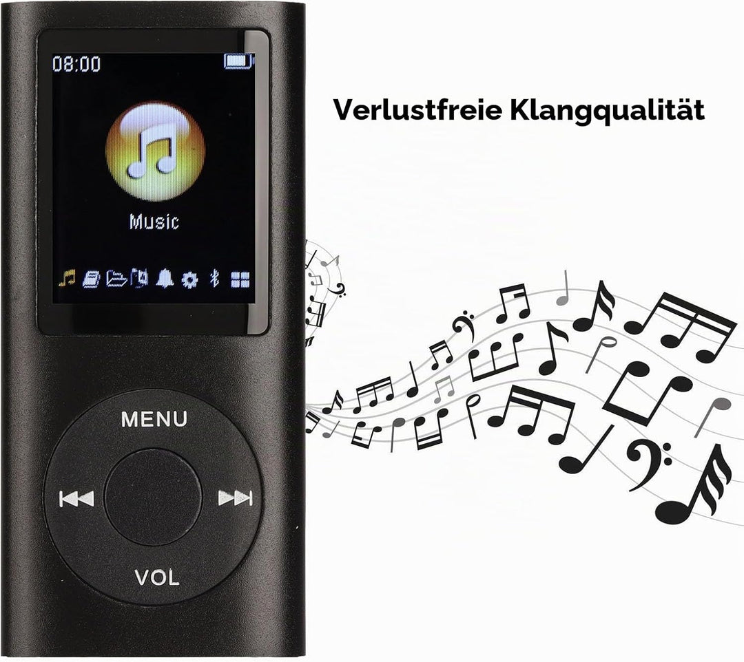 MP3-Player MP3-Player MP3-Player aus Aluminiumlegierung, Stilvoller, Multifunktionaler, Verlustfreie