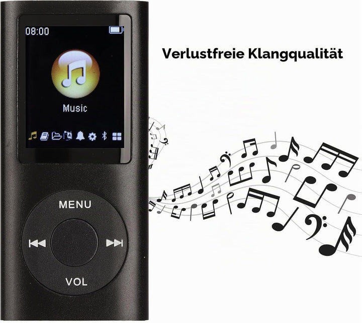 MP3-Player MP3-Player MP3-Player aus Aluminiumlegierung, Stilvoller, Multifunktionaler, Verlustfreie