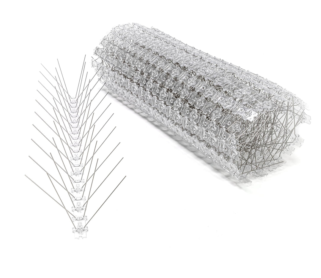 25 Meter Premium Taubenabwehr **40 V-förmige INOX-Spikes** Made in EU
